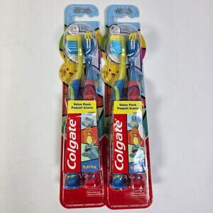 Lot of 2 Colgate Pokémon Kids Extra Soft Toothbrush 2 Packs New Sealed 4 Total